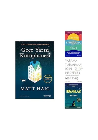 Geceyarısı Kutuphanesı + Rahatlama + İnsanlar + Yasama Tutunmak Icın Nedenler 4 Set