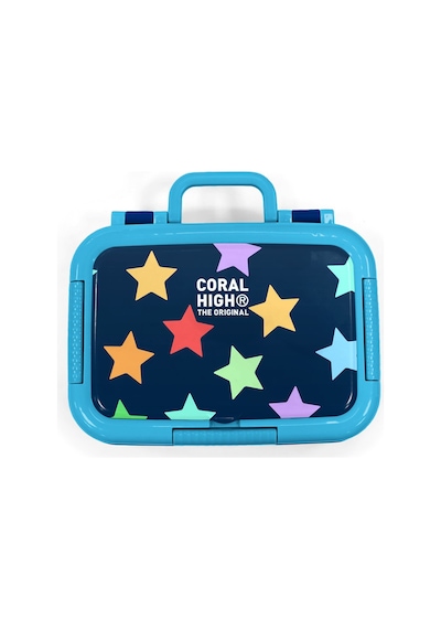 Coral High Kids Lacivert Renkli Yıldız Desenli Paslanmaz Çelik Beslenme Kabı 39109 Lacivert