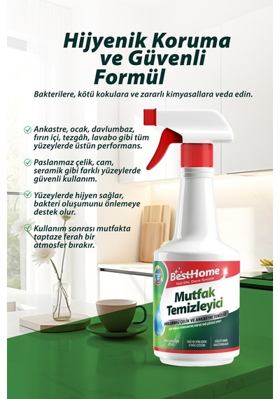 Clean Ultra Güçlü Mutfak Yüzey Temizleyici Ve Yağ Sökücü Limon Kokulu Sprey 750 Ml - 704740523 Diğer