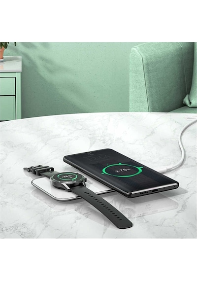Rock W32 Taşınabilir 2 In 1 Kablosuz Şarj Standı