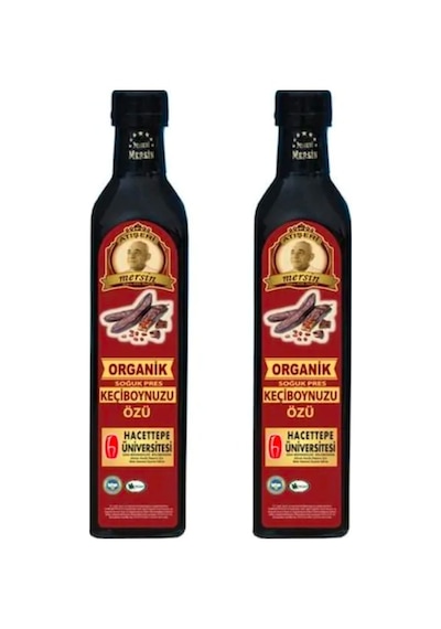 Atışeri Mersin Ziraat Organik Soğuk Pres Keçiboynuzu Özü 2 x 700 G