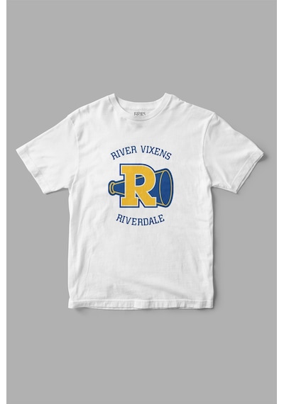 "river Vixens" Riverdale Baskılı Tişört Beyaz