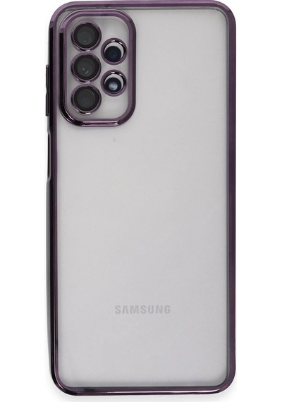 Mey İthalat Samsung Uyumlu Galaxy A23 4g Kılıf Lensli Silikon - Mor