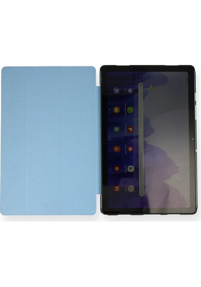 Newface Samsung Galaxy Uyumlu T970 Tab S7 Plus 12.4 Kılıf Tablet Smart Kılıf Semeglbl - 16 - Mavi