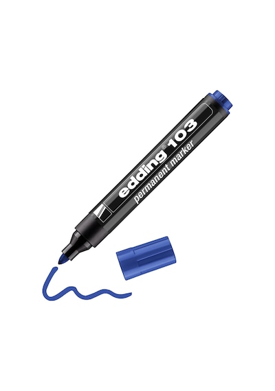 Edding 103 Kalıcı İşaretleyici Marker Mavi Kalem 10 Adet
