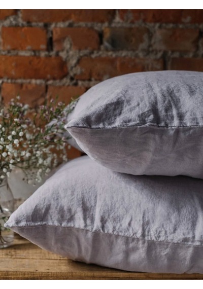 Açık Gri Yastık Kılıfı 2'li Set 50x70 Cm Açık Gri