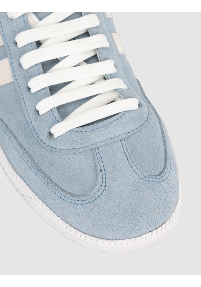 Açık Mavi Süet Deri Kadın Sneaker