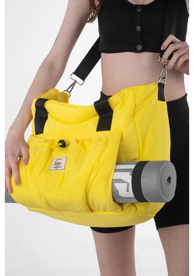 İcone Bag Büzgü Cepli Fermuar Kapamalı Yoga, Pilates, Fitness ,spor Çanta