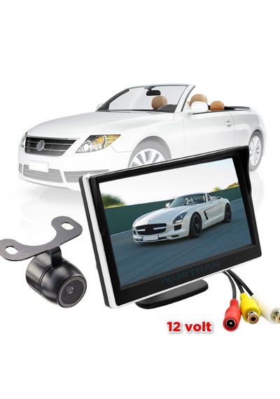 5'' Ekran + 1 Tane Kelebek Kamera Seti 12 Volt Kayıt Yapmaz