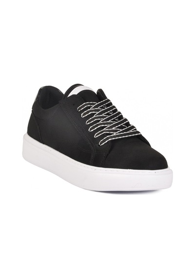 Siyah Süet Bağcıklı Hafif Erkek Sneaker 539 M Siyah Süet