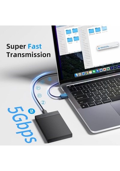 2,5 İnç Ssd Muhafaza Usb'den Usb-c'ye Siyah