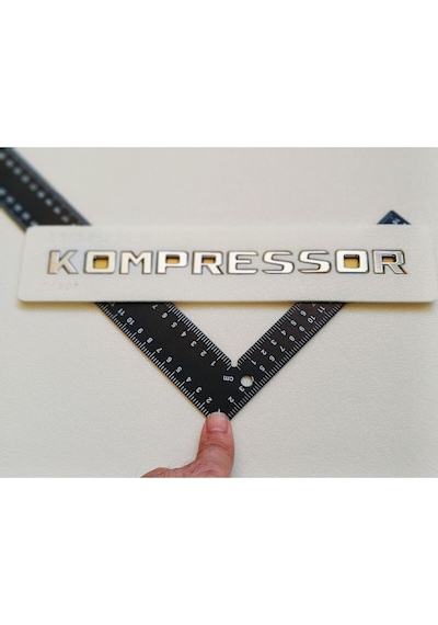 B150 Uyumlu Kompressor Krom Bagaj Yazısı 3m 3d Abs