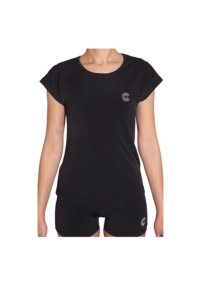 Courtmax Sport Siyah T-Shirt Çok Renkli