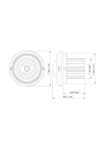 Lavoce Tn100.70 1" Soft Dome Tweeter Neodim Mıknatıs