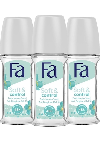 Fa Soft&Control Roll-On Deodorant 50 ML x 3