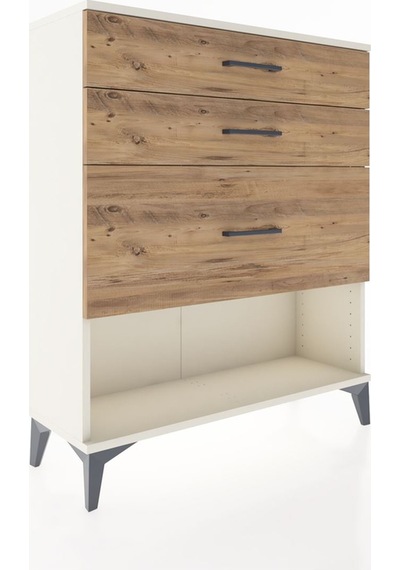 Arges Şifonyer 3 Çekmeceli 88x30x106 Aytaşı-çam Aytaşı