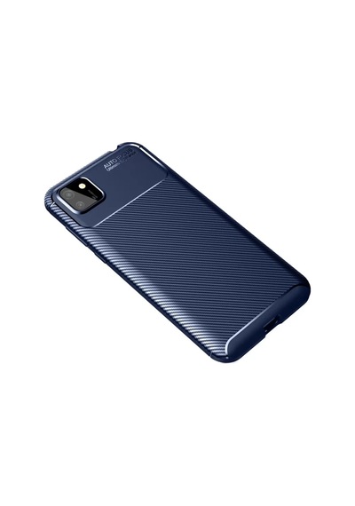 Newface Huawei Y5p Kılıf Auto Focus Karbon Kapak - Lacivert