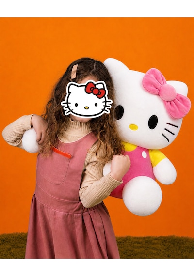 Hello Kitty Peluş Oyuncak Yeni Seri 50cm- Yumuşak & Sevimli Açık Pembe