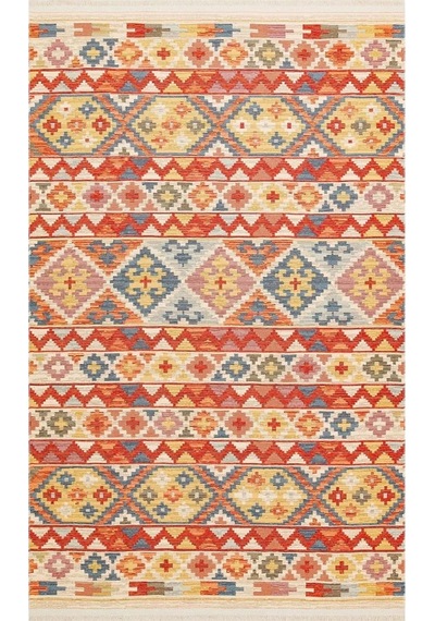 Hoom Rugs Vagrant Vgt 02 Aqua Yıkanabilir Çift Taraflı Otantik Halı