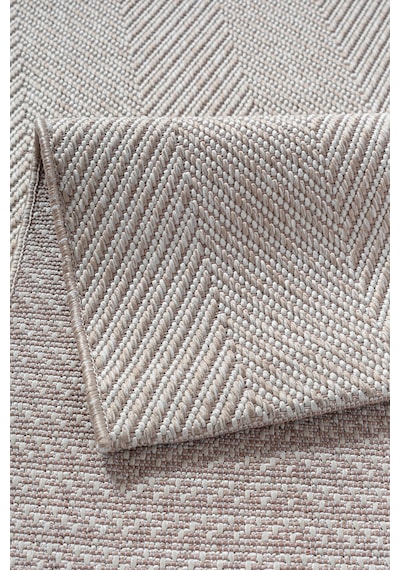 Elit Premium Sisal Jut Halı 1002 - Antrasit Balık Sırtı Desen Bej-krem Bej - Krem