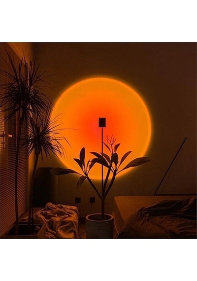 Günbatımı Işıklı 180 Derece Dönebilir Gece Lambası