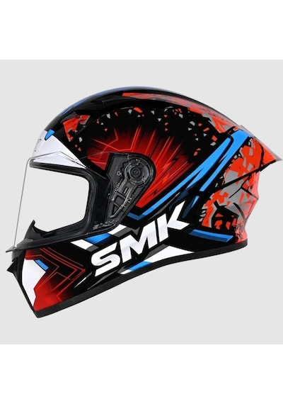 Smk Stellar-s01 Flare Kapalı Kask Gl235 Kırmızı - Mavi