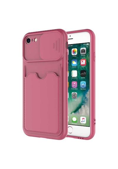 Apple Uyumlu iPhone 8 Kılıf Zore Kartix Kapak Koyu Mor