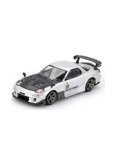 Mini Gt 1/64 Mazda Rx-7 Re-amemiya Silver Metallic