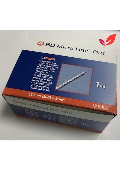 1.0 ML Bd Micro-Fine Plus İnsülin Enjektörü 100'Lu 6 Kutu