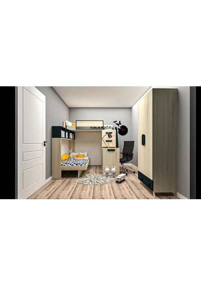 Allium Genç Odası Takımı Mdf Beyaz Allium Genç Odası Takımı Mdf Beyaz