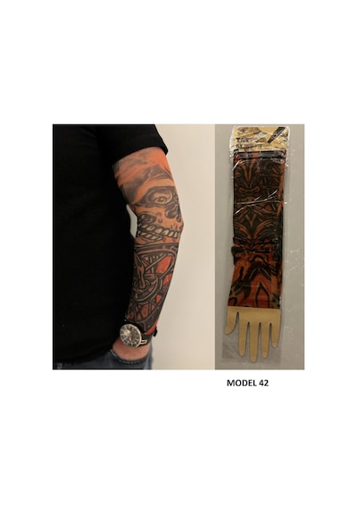 Giyilebilir Dövme 3 Çift 6 Adet Kol Çorap Dövmesi Sleeve Tattoo Set15