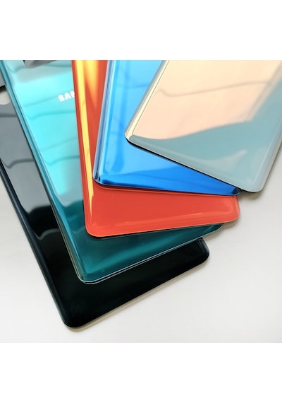 Samsung Uyumlu S10 Plus Arka Cam Kapak Batarya Pil Kapağı+B7000 Yapıştır