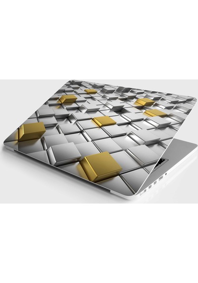 Laptop Sticker Notebook Kaplama Etiketi Metal 3D