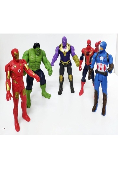 Oyuncak Thanos Örümcek Adam İronman Hulk Kaptan Amerika Işıklı