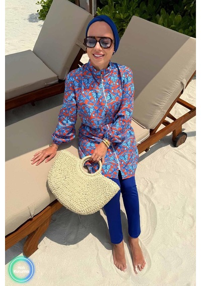 Kahijab Ivy Tesettür Mayo - Saks Mavi Saks Mavi