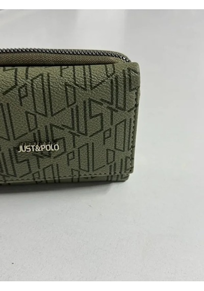 Just Polo Kadın 6 Kart 1 Kimlik Bölmeli Çıtçıt Ve Furmuarlı Şık Cüzdan Shopper Yeşil
