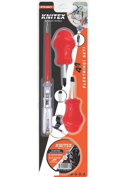 Knitex Ktx-2841 B-5 4 In 1 Elektrikçi Seti-21