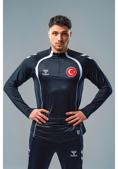 Hummel Target Milli Takım Antrenman Eşofman Üstü Siyah