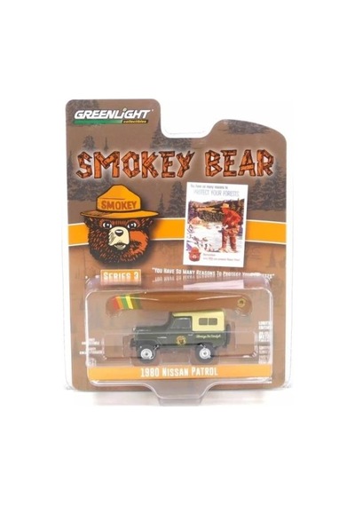 Greenlight Smokey Bear Series 3- 1980 Nissan Patrol 1/64 Model Araba