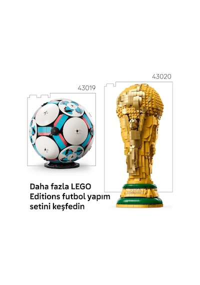 LEGO® Editions Football Futbol Topu 43019 - 10 Yaş ve Üzeri Çocuklar İçin Yaratıcı Oyuncak Yapım Seti (1498 Parça)