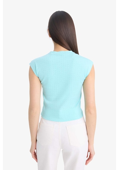 DeFacto Coool Fitted Crop Kısa Kollu Tişört F2238AX25SMTR516