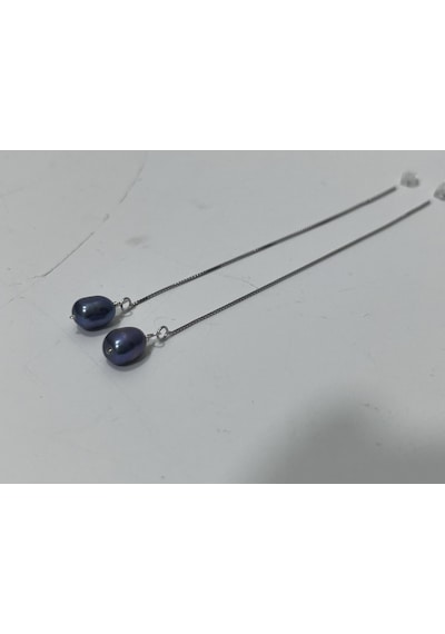 Ashiqi Doğal Barok İnci 925 Ayar Gümüş Küpe 1,45 Gram Gümüş
