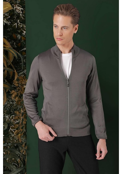 Efor Tr 860 Slim Fit Füme Klasik Triko Füme