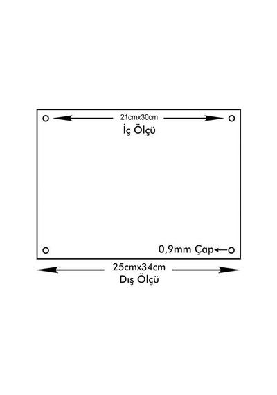 A4 Şeffaf Pleksi Tabela Resim Fotoğraf Çerçevesi (21X30) (360609461)