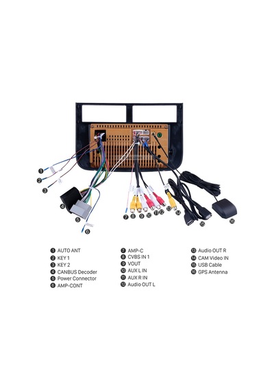 Jeep Grand Cherokee 2004-2005uyumlu Multimedya Navigasyon Usb Kamera Carplayer