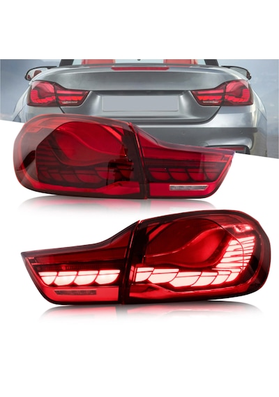 Bmw F33 4.seri 2014-2020 Kırmızı Dragon Gts Ledli Arka Stop