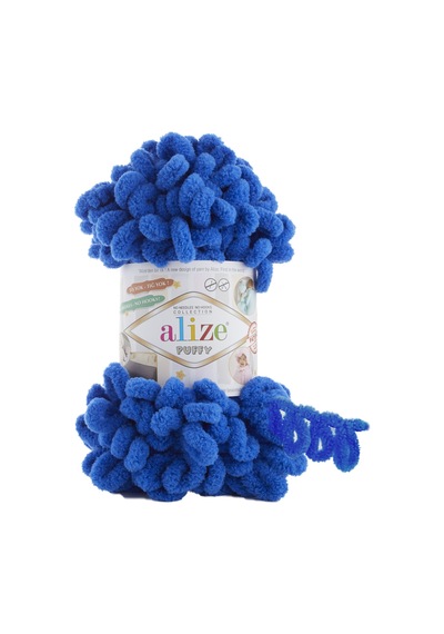 Alize Puffy El Örgü İpi (5 Li Paket) - 141-Saks