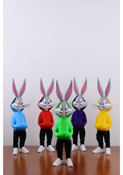Bugs Bunny Figürü - Özel Tasarım 36 Cm Yeşil - 693897402