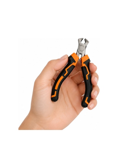 5 Parça Mini Pense Seti 4,5 İnc 11,43 Cm Pratik Pense Kargaburun Yankeski Kablo Kesme Set Profesyonel Set