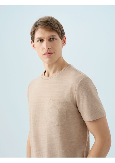 LOFT Regular Fit Erkek Tshirt K.kol Lf2035142 Q1.v1 Bej